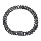 Black Moissanite 8mm 8" Bracelet - 925 Sterling Silver